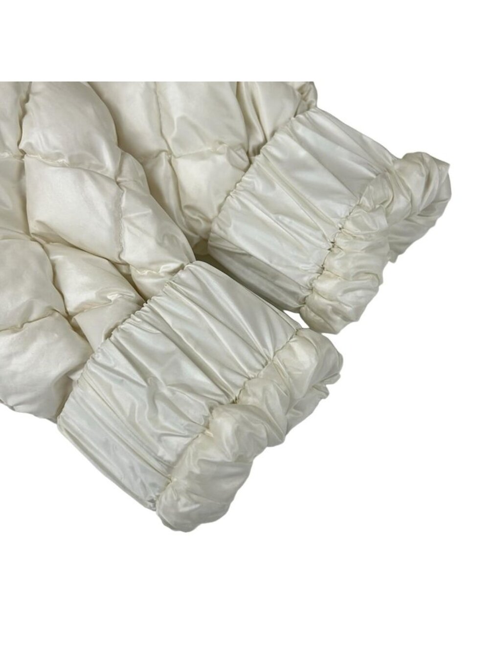 ★SOLD★ Moncler Down Jacket 00 XS Paquis White Black Long Sleeve Quilted - Picture 8 of 12